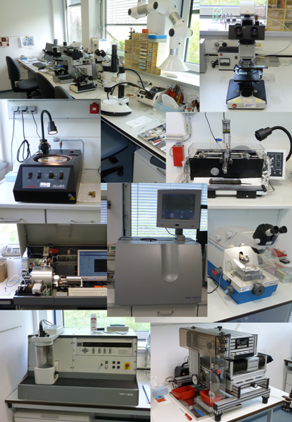 Probenpr�paration - vergr��erte Ansicht