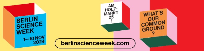 Logos Berlin Science Week und Holzmarkt 25