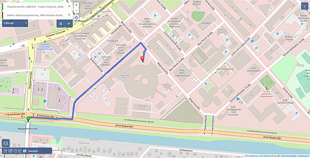 Karte in OpenStreetMap öffnen