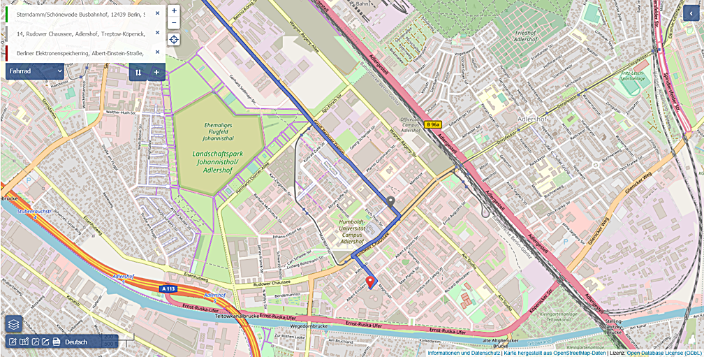 Karte in OpenStreetMap öffnen
