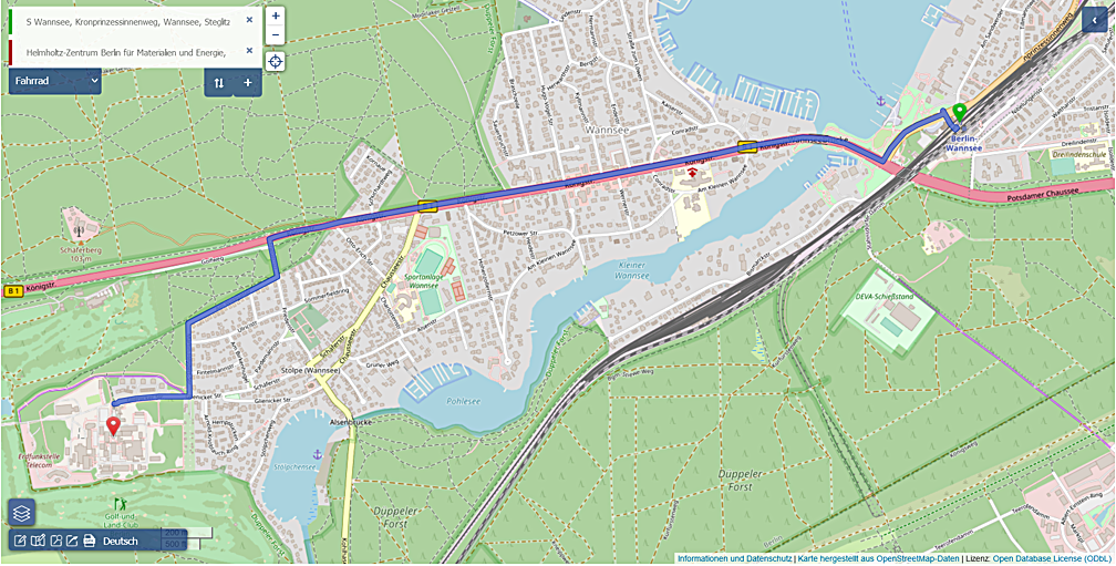 Karte in OpenStreetMap öffnen