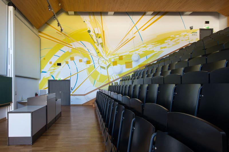 Graffiti im Hrsaal des Helmholtz-Zentrum Berlin