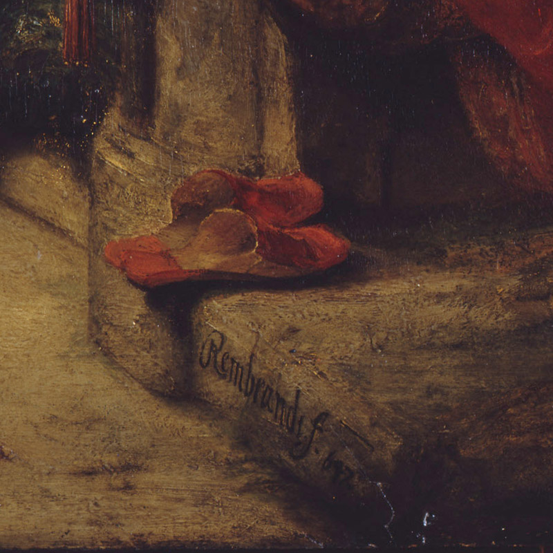 Rembrandt, Susanna und die beiden Alten, Detail - vergrößerte Ansicht