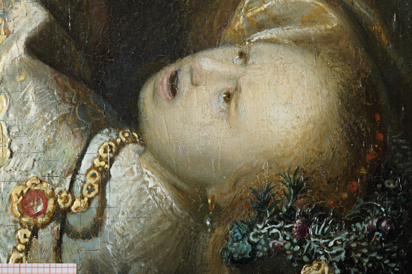 Rembrandt, Raub der Proserpina, Detail - vergrößerte Ansicht